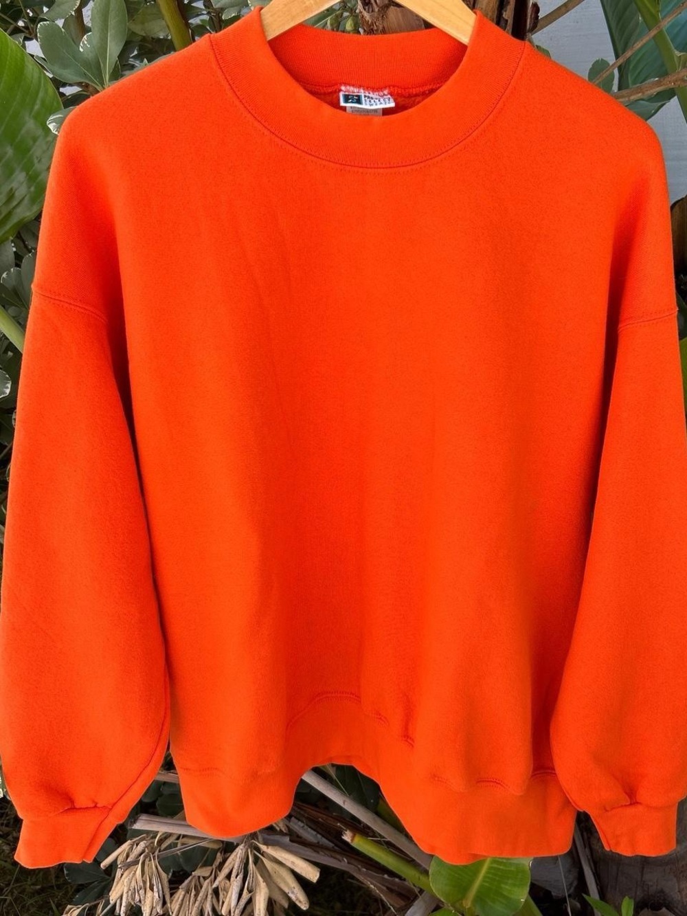 Vintage 90s Pro Spirit Orange Sweatshirt XL USA Made Crewneck